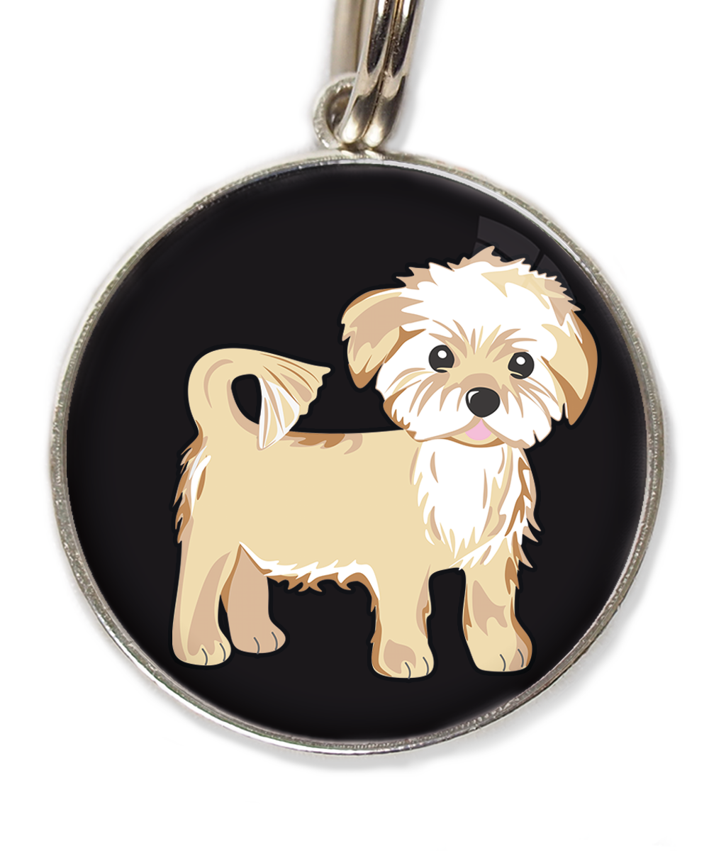 havanese-huisdierpenning-zwart