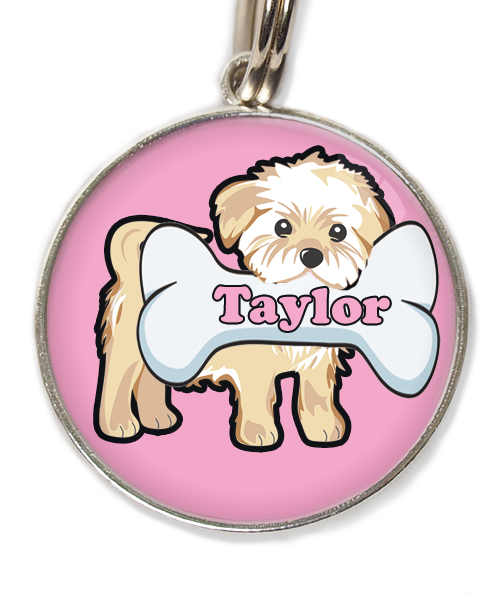 havanese-met-naam-been-huisdierpenning-lichtroos