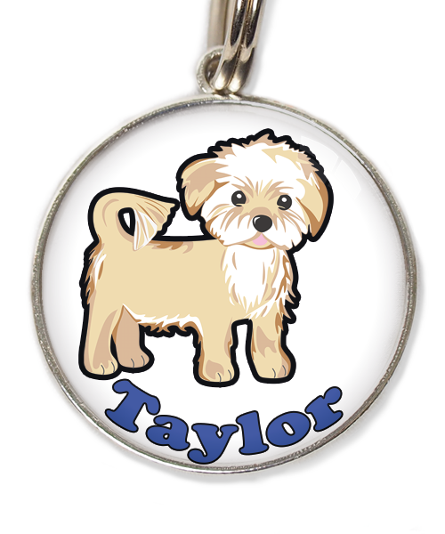 havanese-met-naam-los-huisdierpenning-wit