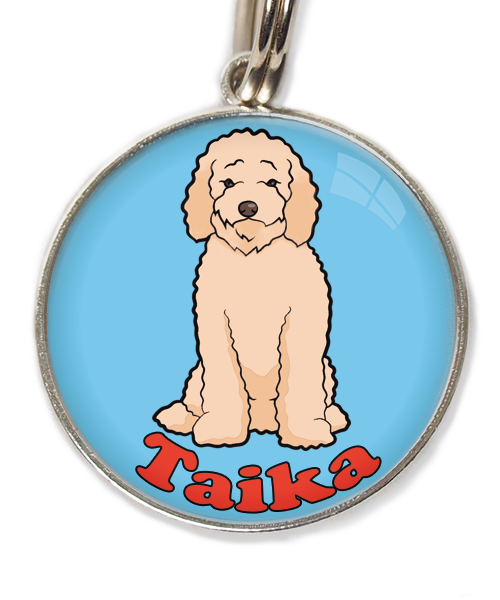 labradoodle-met-naam-los-huisdierpenning-lichtblauw