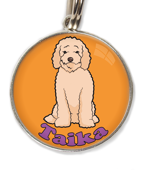 labradoodle-met-naam-los-huisdierpenning-oranje