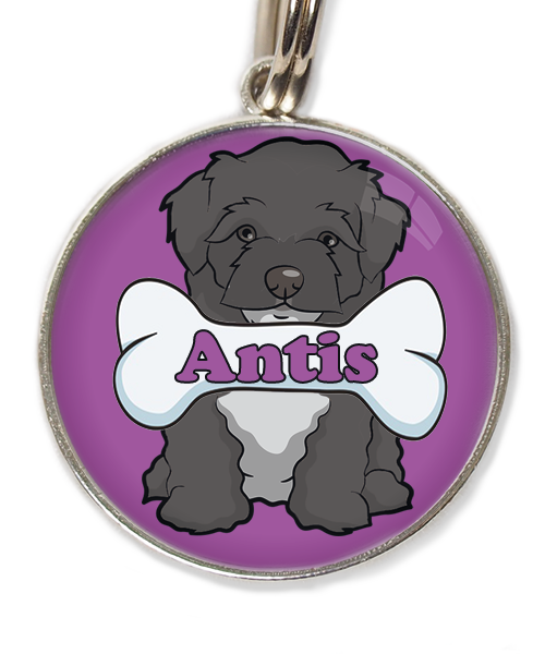 maltipoo-zwart-met-naam-been-huisdierpenning-lilla-1