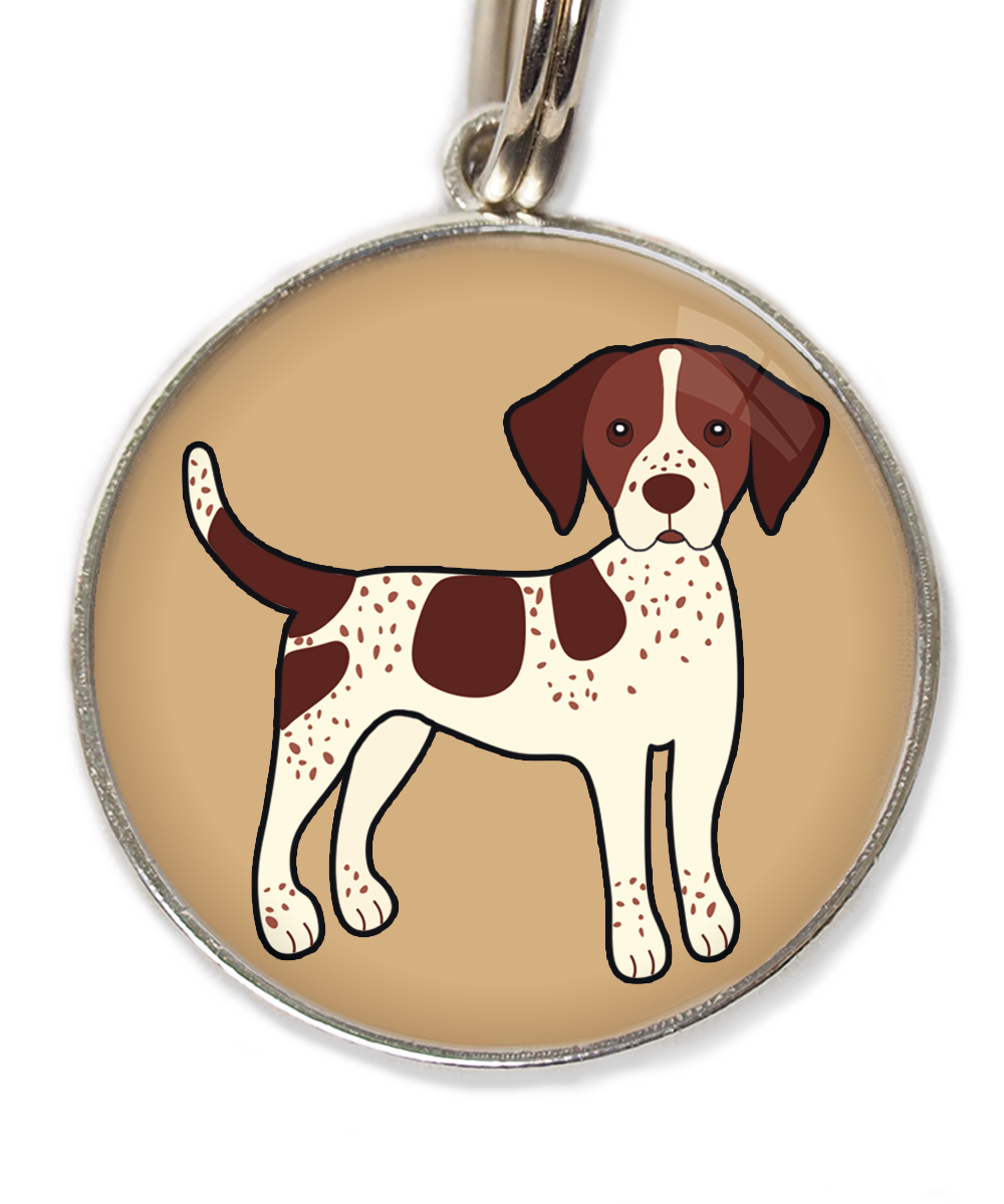 pointerbruinpsd-huisdierpenning-beige