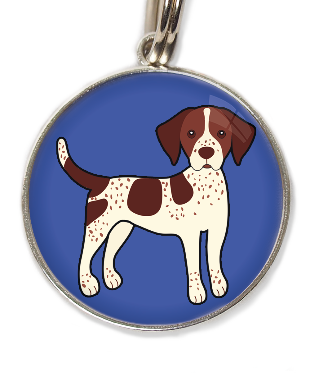 pointerbruinpsd-huisdierpenning-blauw