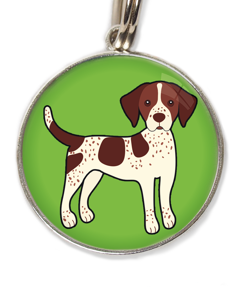 pointerbruinpsd-huisdierpenning-groen