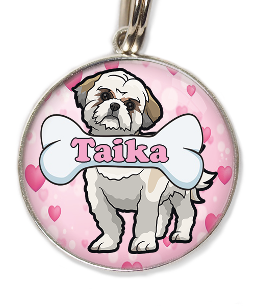 shih-tzu-met-naam-been-huisdierpenning-hartjes