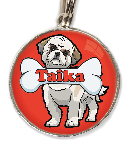 shih-tzu-met-naam-been-huisdierpenning-rood