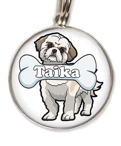 shih-tzu-met-naam-been-huisdierpenning-wit