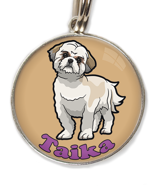 shih-tzu-met-naam-los-huisdierpenning-beige