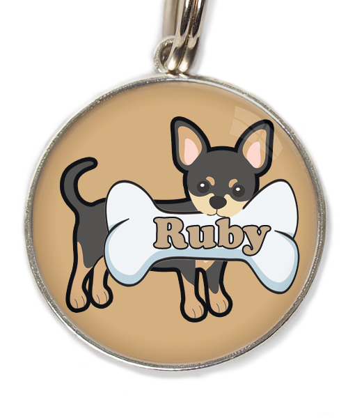 zwarte-chihuahua-2-met-naam-been-huisdierpenning-beige