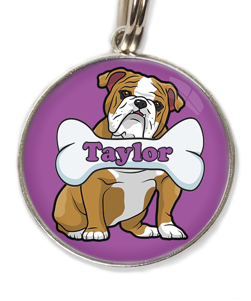 engelse-bulldog-met-naam-been-huisdierpenning-lilla