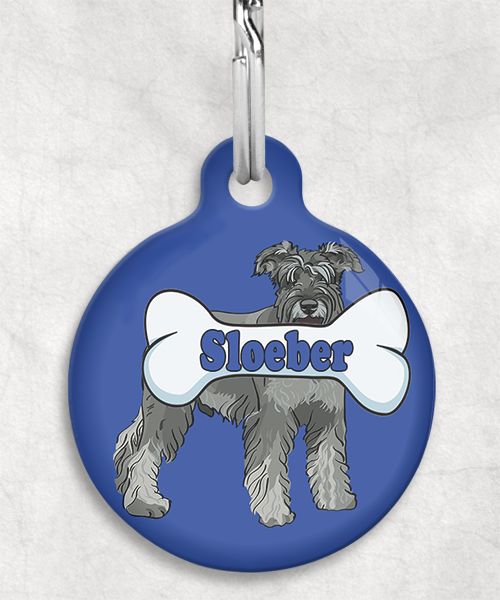 schnauzer-Naam-Been-huisdierpenning-blauw-1
