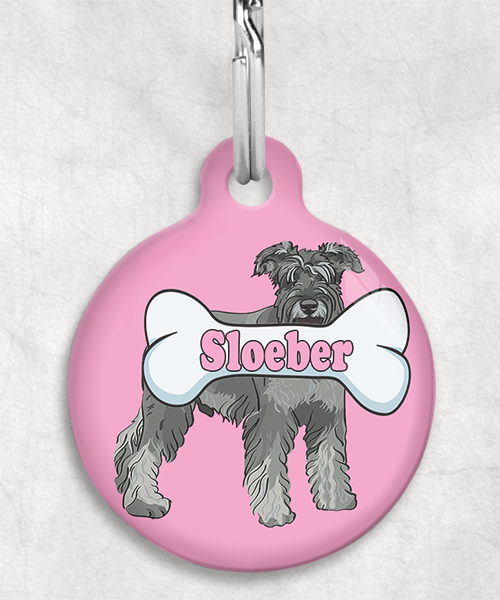 schnauzer-Naam-Been-huisdierpenning-lichtroze-1