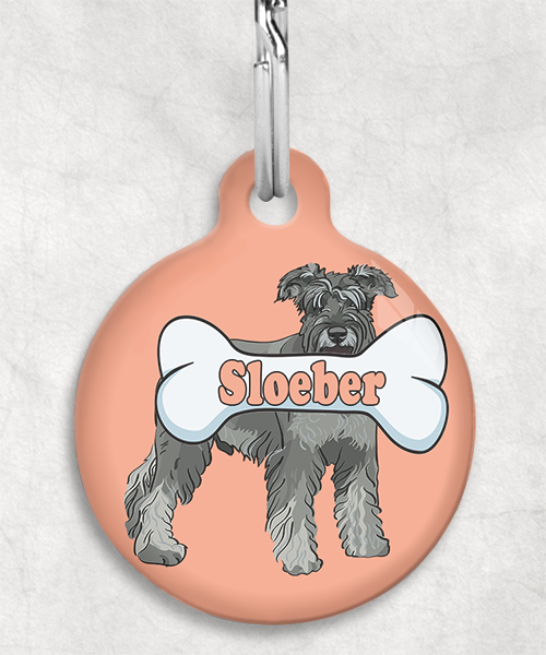 schnauzer-Naam-Been-huisdierpenning-peach-1