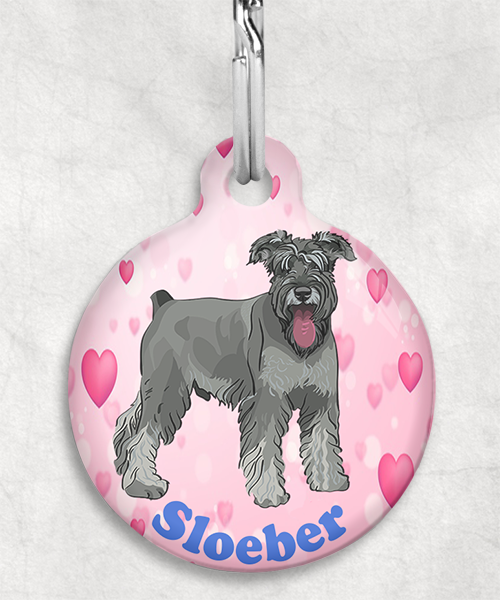schnauzer-Naam-Los-huisdierpenning-hartjes