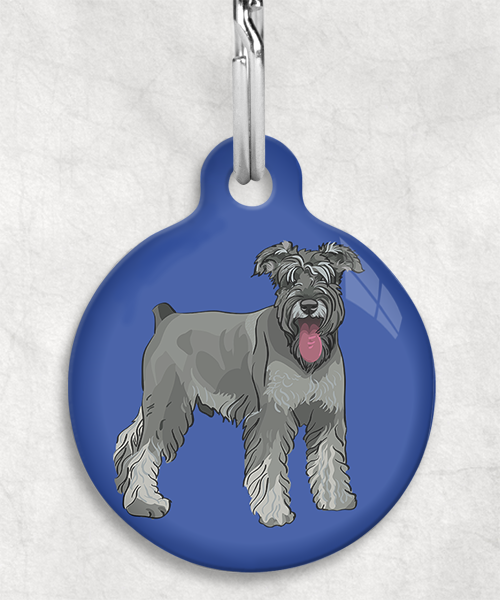 schnauzer-Zonder-Naam-huisdierpenning-blauw