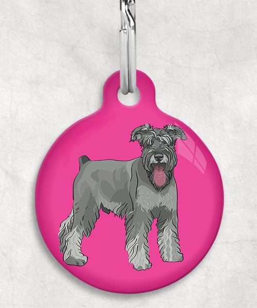 schnauzer-Zonder-Naam-huisdierpenning-fushia