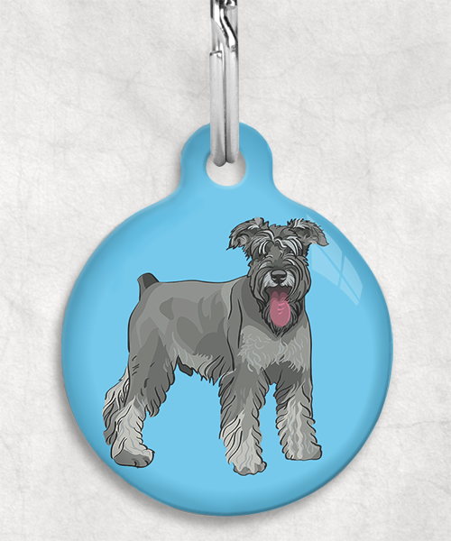 schnauzer-Zonder-Naam-huisdierpenning-lichtblauw