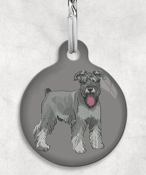 schnauzer-Zonder-Naam-huisdierpenning-lichtgrijs