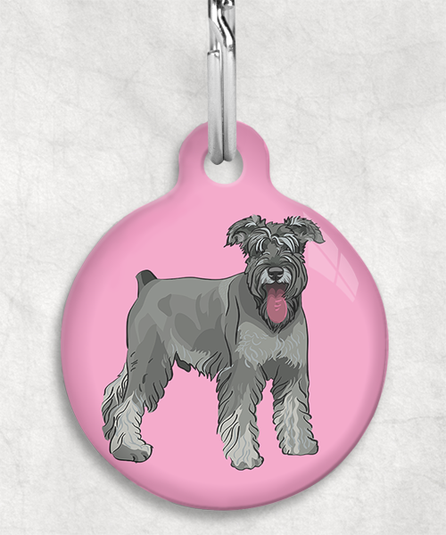 schnauzer-Zonder-Naam-huisdierpenning-lichtroze