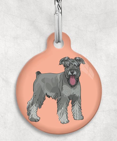 schnauzer-Zonder-Naam-huisdierpenning-peach