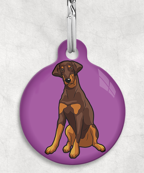doberman-bruin-Zonder-Naam-huisdierpenning-lilla