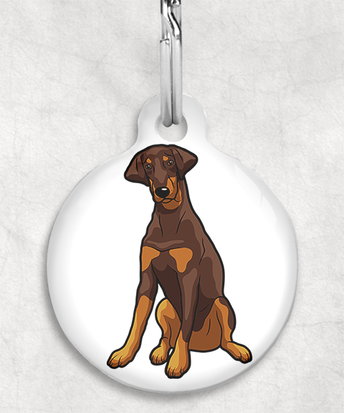 doberman-bruin-Zonder-Naam-huisdierpenning-wit