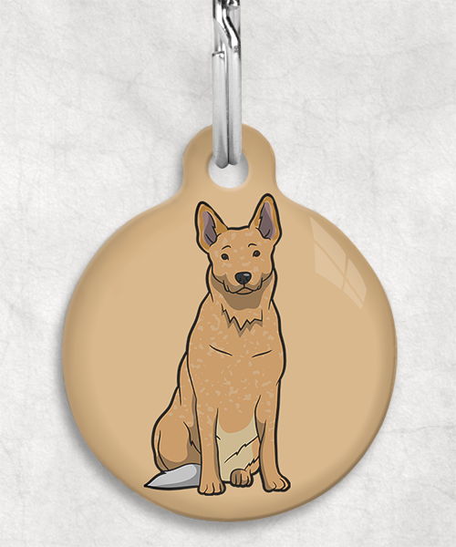 cattle-dog-bruin-zonder-naam-huisdierpenning-beige