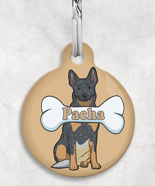 cattle-dog-naam-been-huisdierpenning-beige