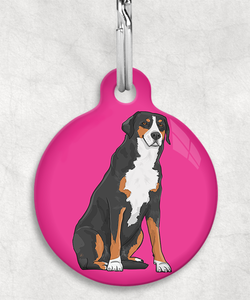 appenzeller-sennenhond-zonder-naam-huisdierpenning-fushia