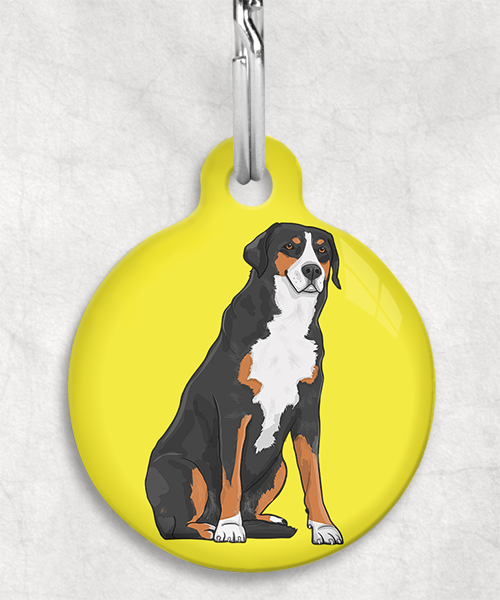 appenzeller-sennenhond-zonder-naam-huisdierpenning-geel