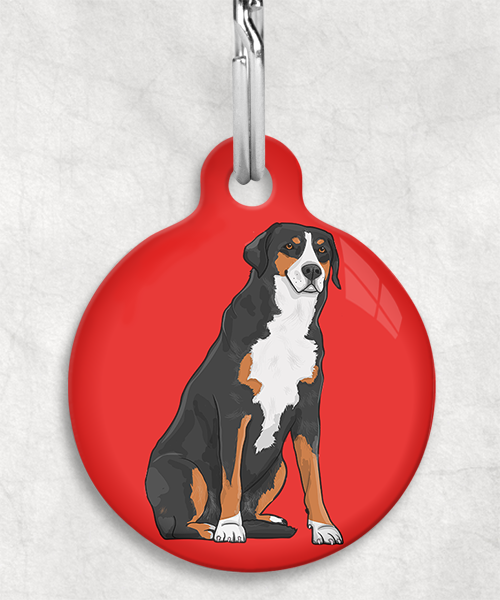 appenzeller-sennenhond-zonder-naam-huisdierpenning-rood