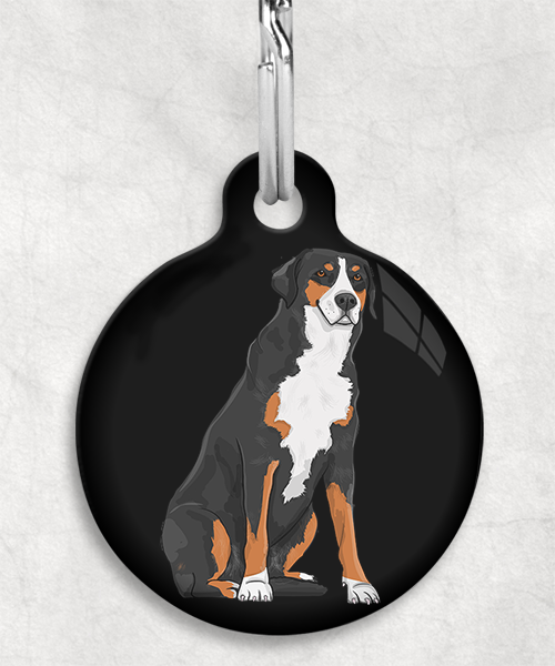 appenzeller-sennenhond-zonder-naam-huisdierpenning-zwart