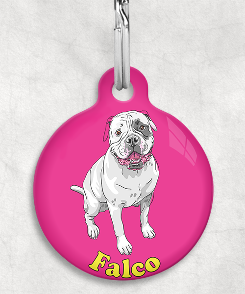 amerikaanse-bulldog-naam-los-huisdierpenning-fushia-2