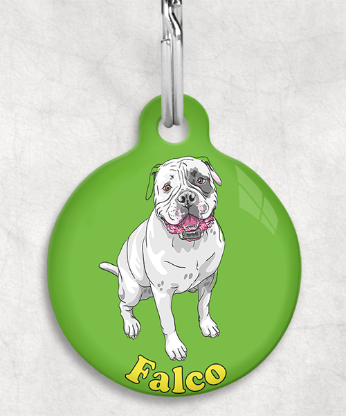 amerikaanse-bulldog-naam-los-huisdierpenning-groen-2