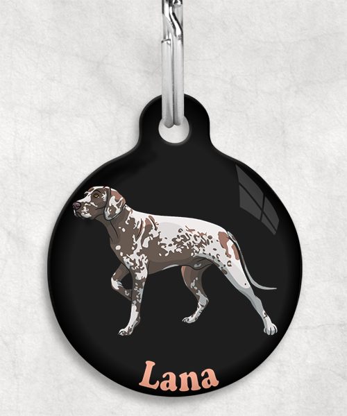 duitse-staande-donkerbruin-naam-los-huisdierpenning-zwart