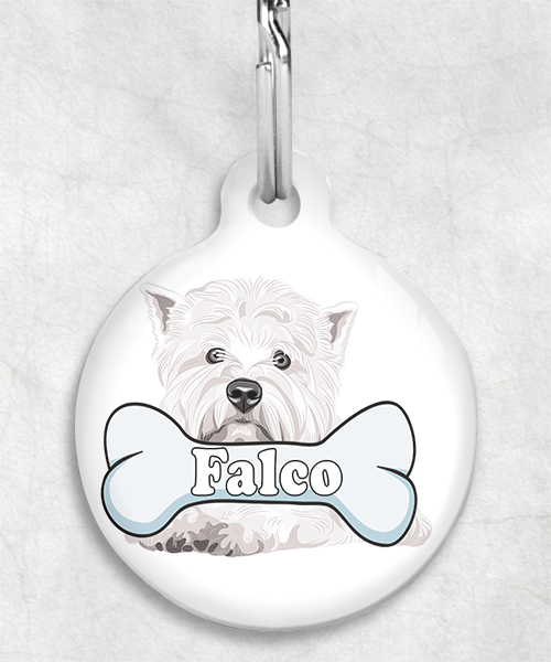 westie-naam-been-huisdierpenning-wit