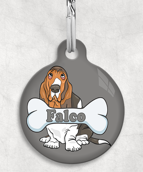 basset-hound-naam-been-huisdierpenning-lichtgrijs-1