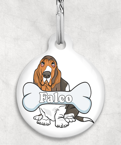 basset-hound-naam-been-huisdierpenning-wit-1