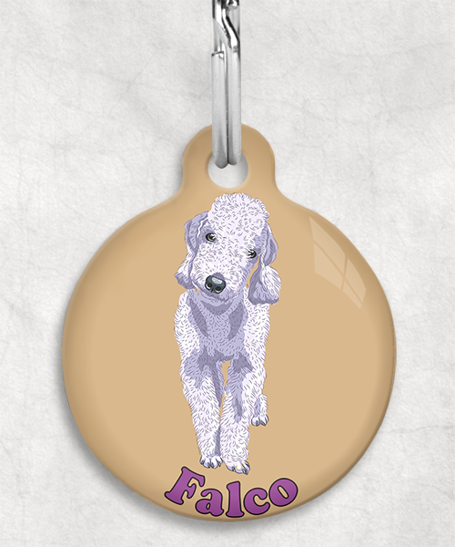 bedington-grijs-terrier-naam-los-huisdierpenning-beige