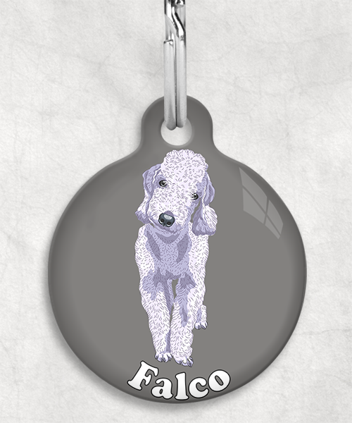 bedington-grijs-terrier-naam-los-huisdierpenning-lichtgrijs