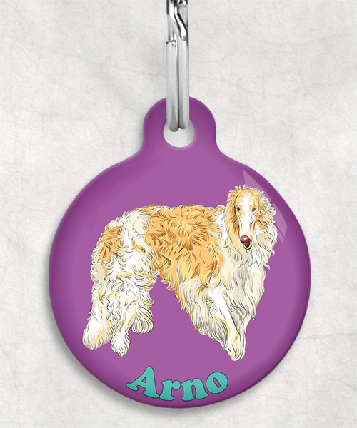 borzoi-naam-los-huisdierpenning-lilla