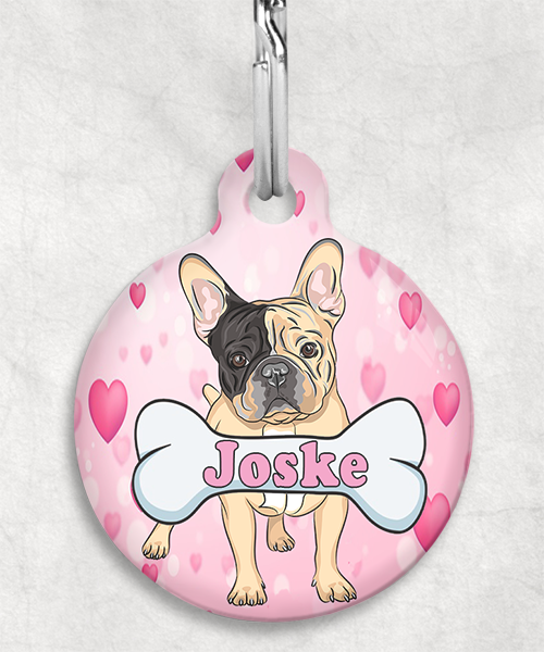 franse-bulldog-bruin-zwart-naam-been-huisdierpenning-hartjes