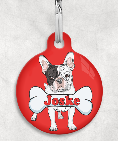franse-bulldog-bruin-zwart-wit-naam-been-huisdierpenning-rood