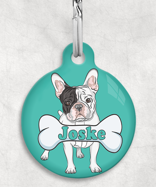 franse-bulldog-bruin-zwart-wit-naam-been-huisdierpenning-turquoise