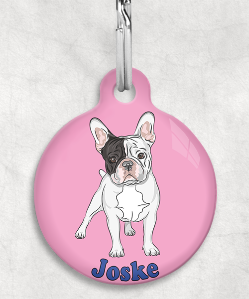 franse-bulldog-bruin-zwart-wit-naam-los-huisdierpenning-lichtroze