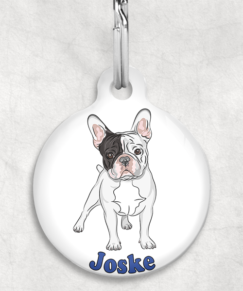 franse-bulldog-bruin-zwart-wit-naam-los-huisdierpenning-wit