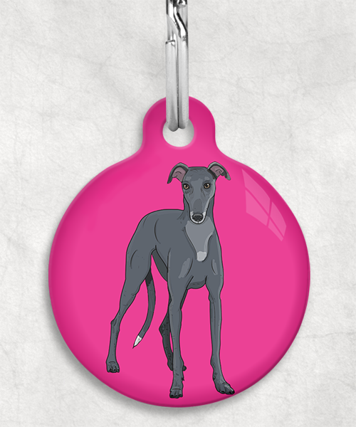 galgo-zwart-zonder-naam-huisdierpenning-fushia