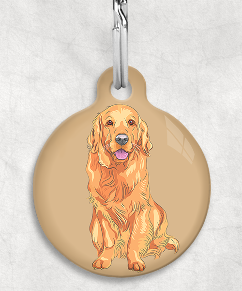 golden-retriever-oranje-zonder-naam-huisdierpenning-beige