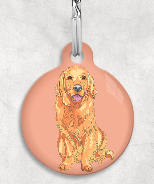 golden-retriever-oranje-zonder-naam-huisdierpenning-peach